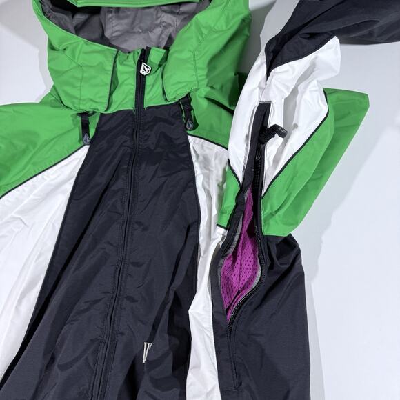 Volcom Nimbus Snowboard Ski Green White Black Blast Jacket Men M Hooded G065008 - Picture 13 of 16